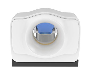 MRI tarayıcısı arka planda izole edildi. 3d görüntüleme - illüstrasyon