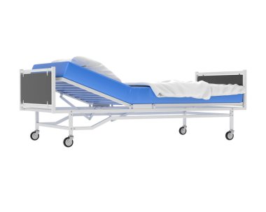 Hastane yatağı 3D illüstrasyon simgesi