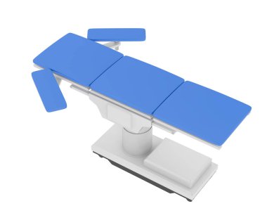 Hastane yatağı 3D illüstrasyon simgesi