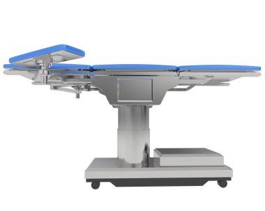 Hastane yatağı 3D illüstrasyon simgesi