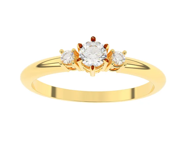 Precious Ring Isolated White Background — Stock Photo, Image