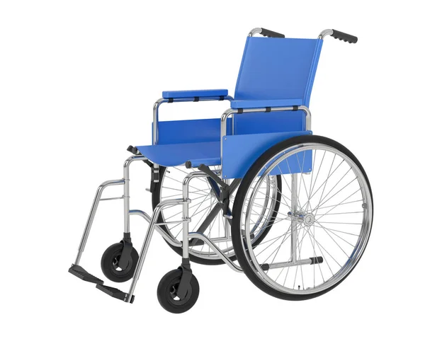 轮椅在白色背景的3D渲染 — 图库照片