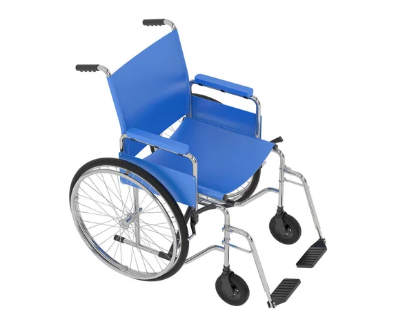 Renderowanie Wózka Inwalidzkiego Białym Tle — Zdjęcie stockowe
