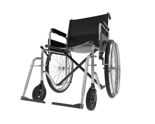 轮椅在白色背景的3D渲染 — 图库照片