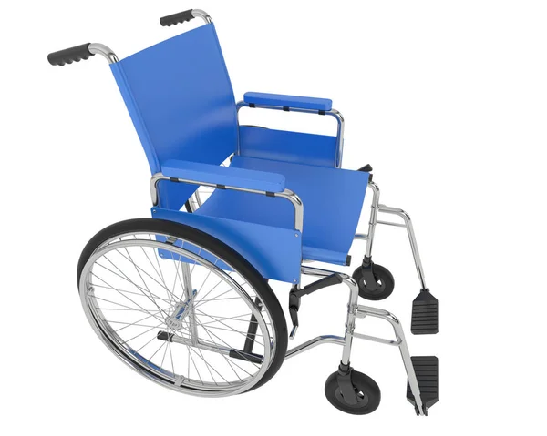 Renderowanie Wózka Inwalidzkiego Białym Tle — Zdjęcie stockowe