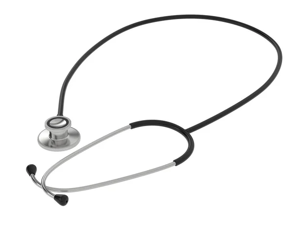 Stethoscoop Voor Medische Doeleinden Geïsoleerd Witte Achtergrond — Stockfoto