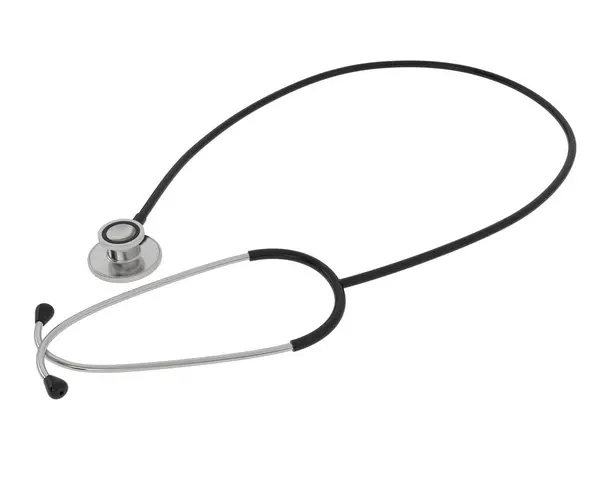 Stetoscopio Scopi Medici Isolato Sfondo Bianco — Foto Stock