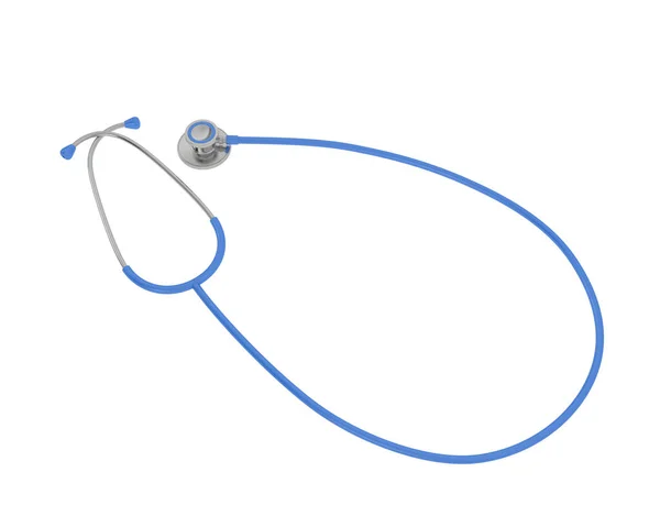 Medicinskt Stetoskop Isolerad Bakgrunden Återgivning Illustration — Stockfoto