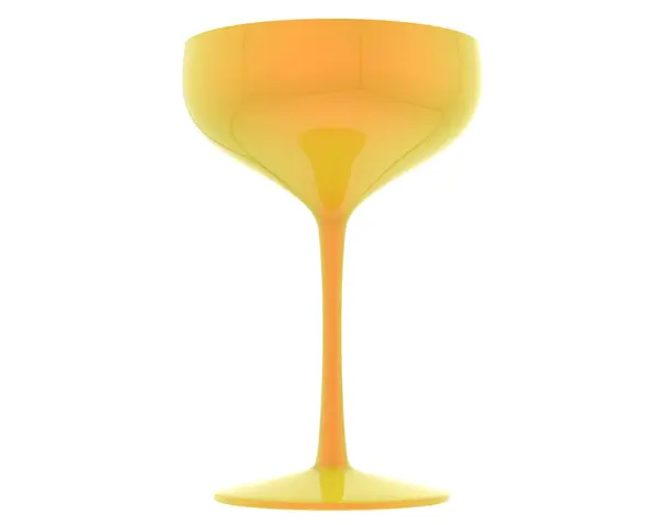 颜色3D渲染了鸡尾酒杯的图解 — 图库照片