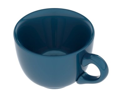 Fincanın rengarenk 3d çizimi