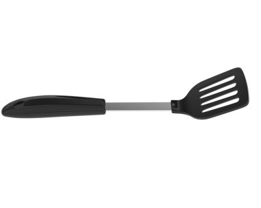 Spatula arka planda izole edildi. 3d görüntüleme, illüstrasyon