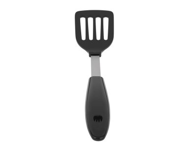 Spatula arka planda izole edildi. 3d görüntüleme, illüstrasyon