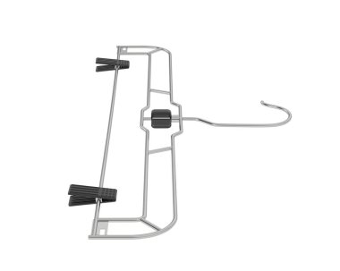 Askı arka planda izole edildi. 3d görüntüleme, illüstrasyon