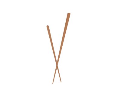 Beyaz arkaplanda izole edilmiş çubuklar    