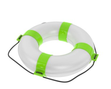 Can yelekleri arka planda izole edilmiş. 3d görüntüleme - illüstrasyon