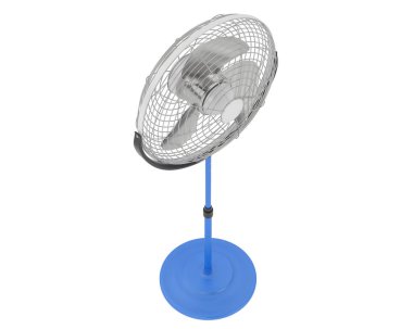Elektrik Fanı beyaz arkaplanda izole edildi