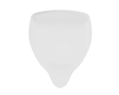 Karikatür dişi arka planda izole edilmiş. 3d görüntüleme, illüstrasyon