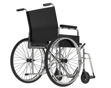 Tekerlekli sandalye simgesi 3 boyutlu illüstrasyon