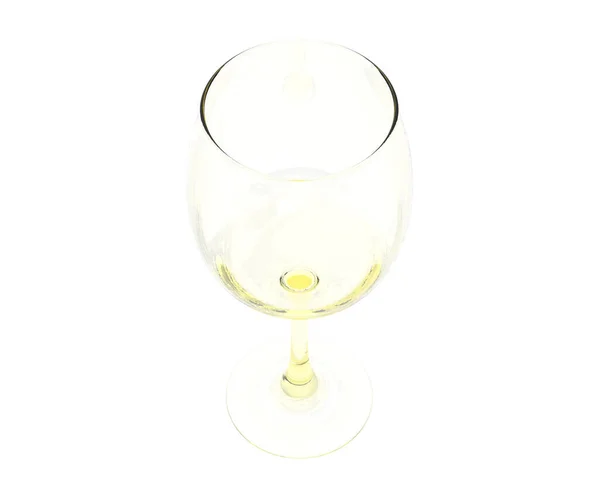 Color Rendered Illustration Wine Glass — Stock Photo, Image