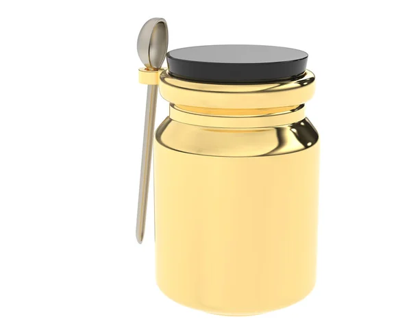 Color Rendered Illustration Glass Jar — Stock Photo, Image