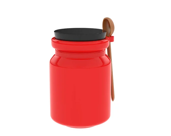 Color Rendered Illustration Glass Jar — Stock Photo, Image