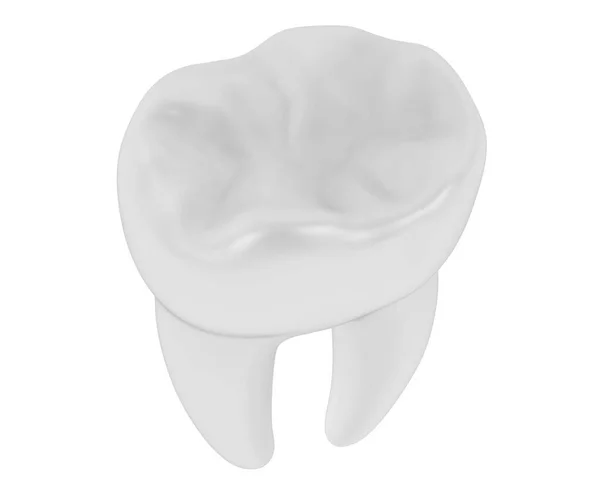 Мультяшний Зуб Ізольований Фоні Візуалізація Ілюстрація — стокове фото