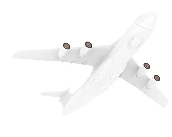 白い背景に飛行機C5銀河の3Dモデルイラスト — ストック写真