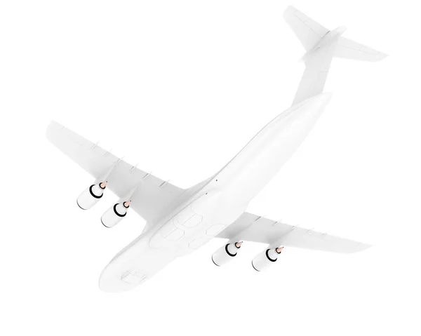 Model Illustration Airplane Galaxy White Background — Stock Photo, Image