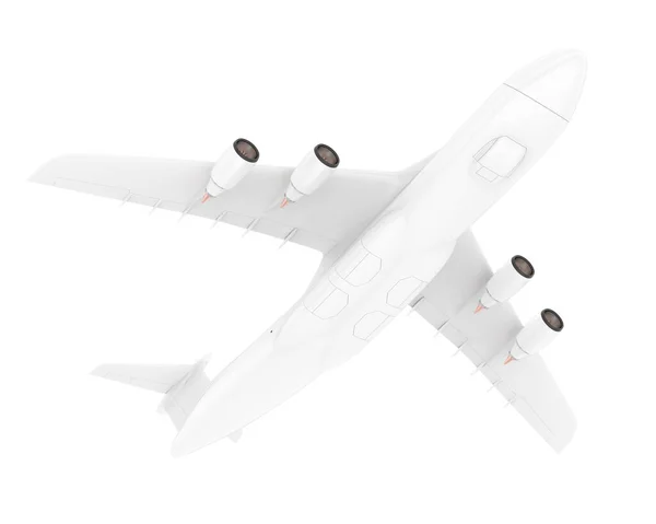 Model Illustratie Van Vliegtuig Sterrenstelsel Witte Achtergrond — Stockfoto