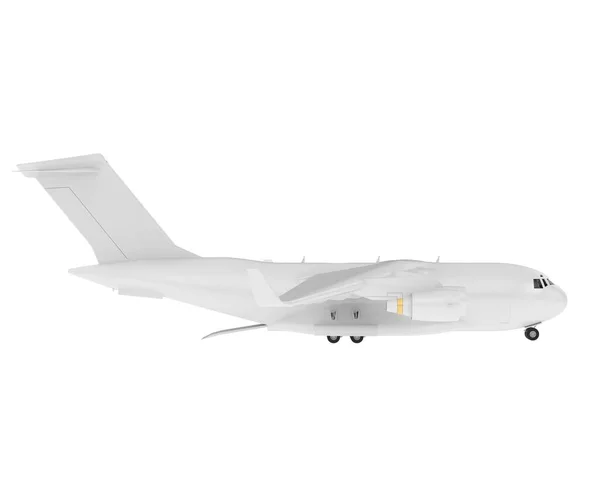 Illustration C17 Gros Avion Transport Militaire Isolé Sur Fond Blanc — Photo