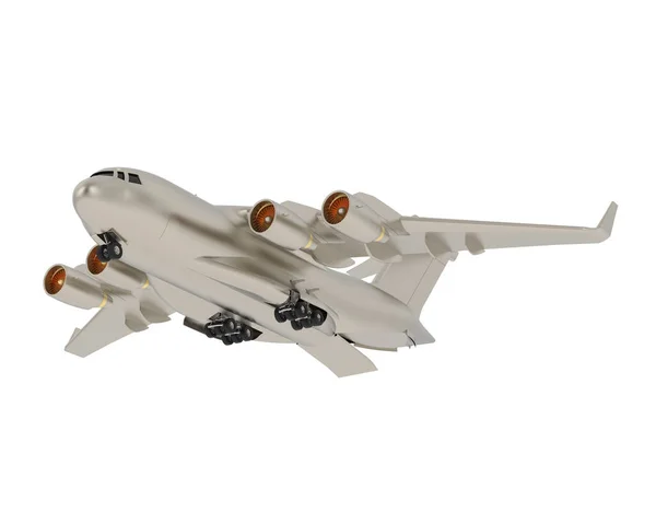 Иллюстрация C17 Изолированы Белом Фоне Самолет Быстрой Стратегической Доставки Войск — стоковое фото