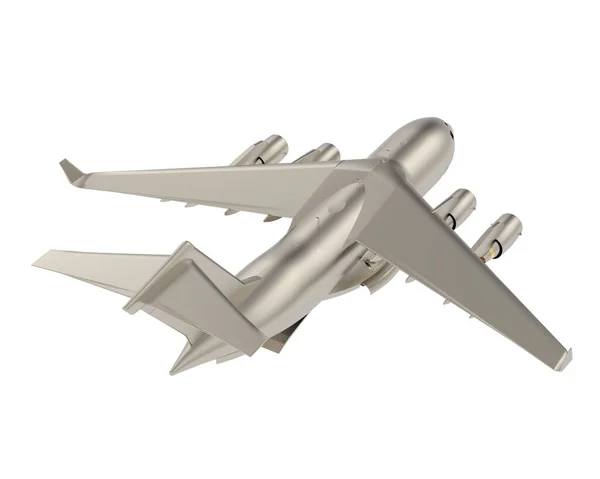Иллюстрация C17 Изолированы Белом Фоне Самолет Быстрой Стратегической Доставки Войск — стоковое фото