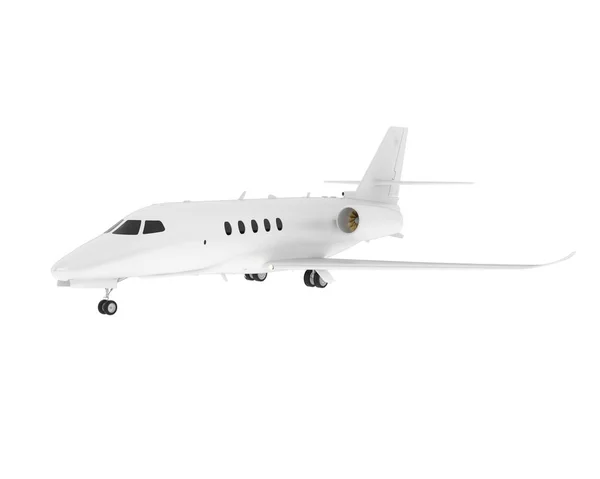 Modell Illustration Eines Weißen Flugzeugs Cessna Isoliert Auf Hellem Hintergrund — Stockfoto