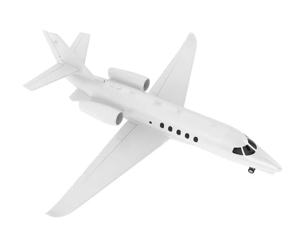 Modello Illustrazione Aereo Bianco Cessna Isolato Sfondo Chiaro — Foto Stock