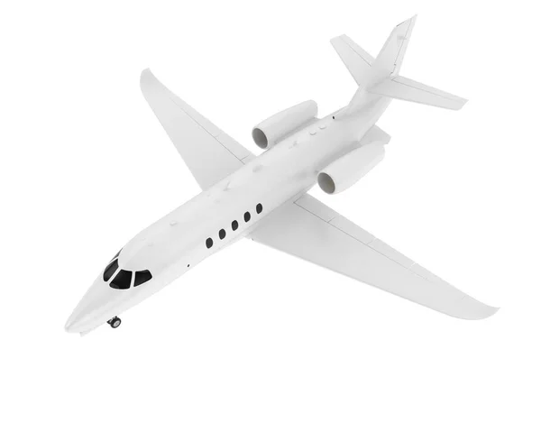 Ilustración Modelo Avión Blanco Cessna Aislado Sobre Fondo Claro —  Fotos de Stock