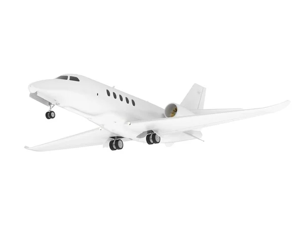 Modello Illustrazione Aereo Bianco Cessna Isolato Sfondo Chiaro — Foto Stock