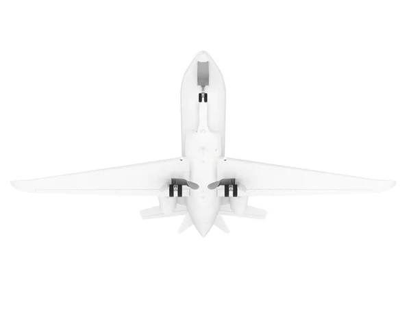 Model Ilustrace Bílého Letadla Cessna Izolované Světlém Pozadí — Stock fotografie