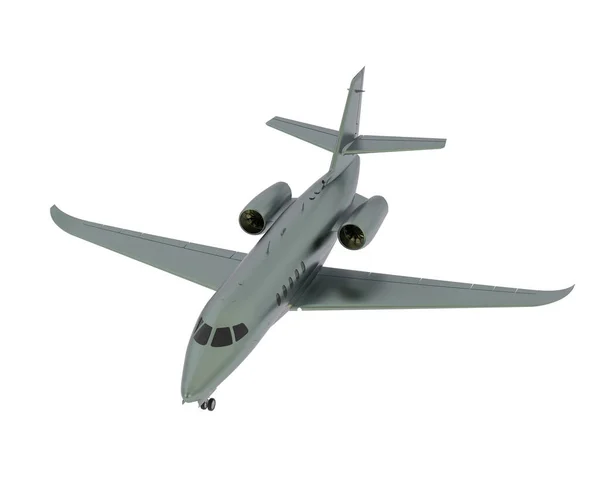 Модель Иллюстрации Серого Самолета Cessna Изолированы Белом Фоне — стоковое фото