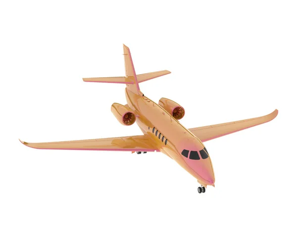 Model Illustration Pink Shiny Airplane Cessna Isolated White Background Royalty Free Stock Images