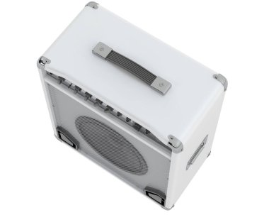 Bas yükselticisi beyaz arkaplanda izole edildi