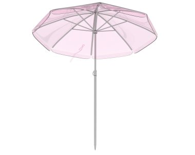 Plaj şemsiyesi simgesi, izometrik biçim