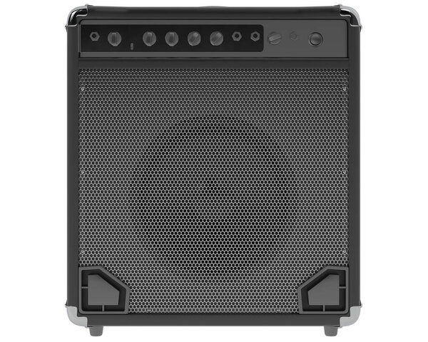 Bass amplifier isolated on white background