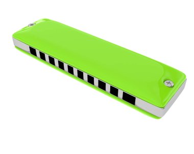  Clasic mızıka arka planda izole edildi. 3d görüntüleme - illüstrasyon