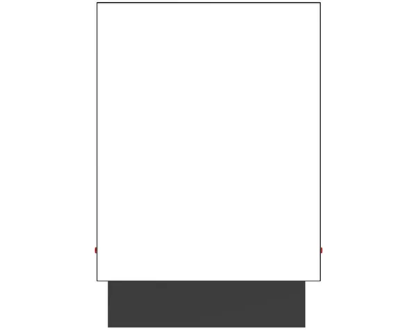 白色背景上隔离开复制空间的公告牌 — 图库照片