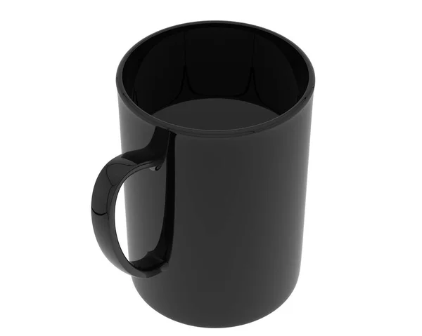 Kaffeebecher Isoliert Auf Grauem Hintergrund Darstellung Illustration — Stockfoto