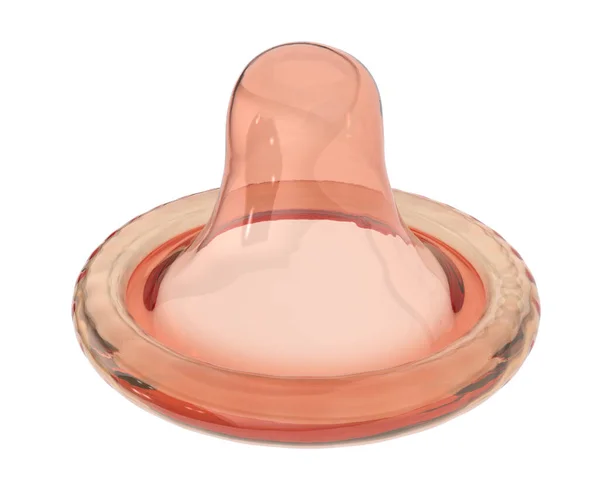 stock image Condom isolated on background. 3d rendering - illustration