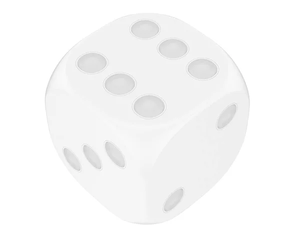 Dice Cube Isolated White Background — Stock Photo, Image