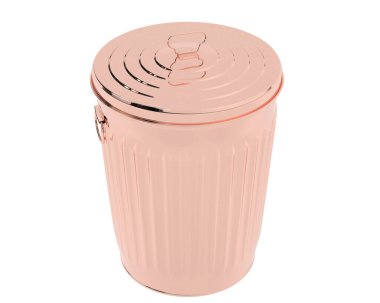 Çöp kutusu beyaz arkaplanda izole edildi