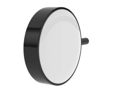 Haber mikrofonu izole edildi. 3d görüntüleme - illüstrasyon