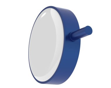 Haber mikrofonu izole edildi. 3d görüntüleme - illüstrasyon